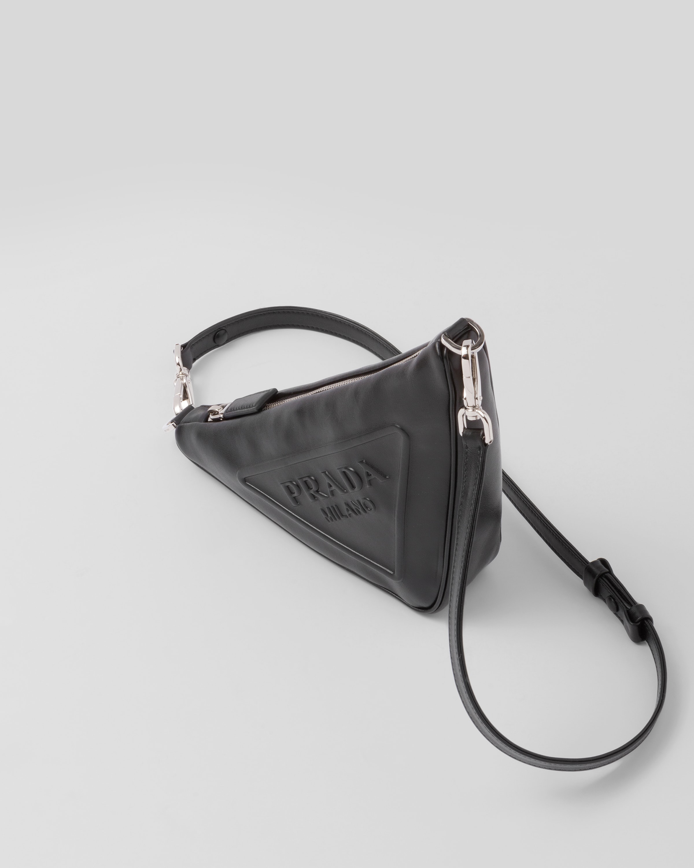 Prada Mini Triangle Logo Envelope Flap Crossbody Bag, F0002 Nero, Women's, Handbags & Purses Crossbody Bags & Camera Bags