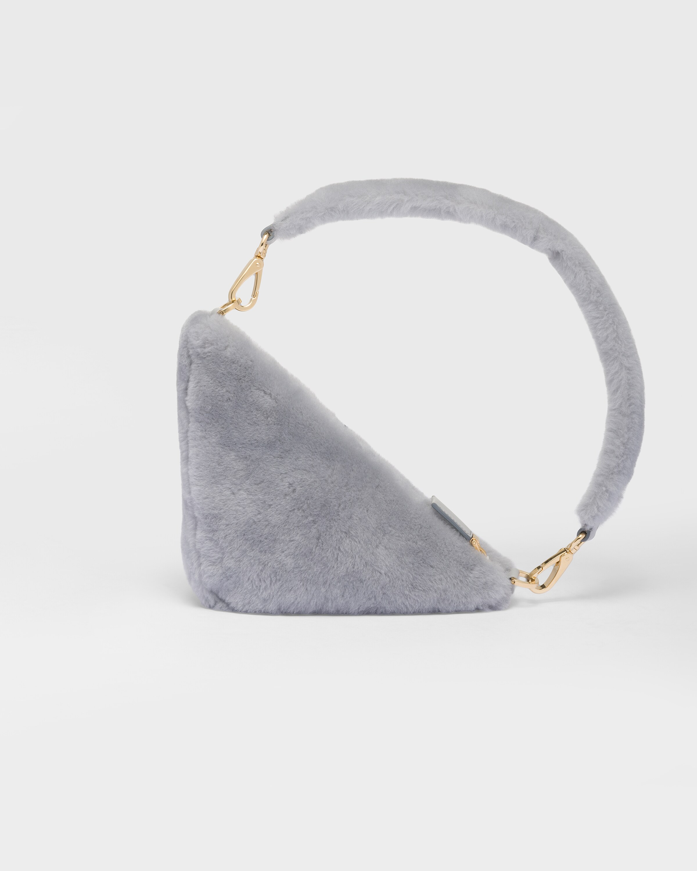 Shearling mini-bag