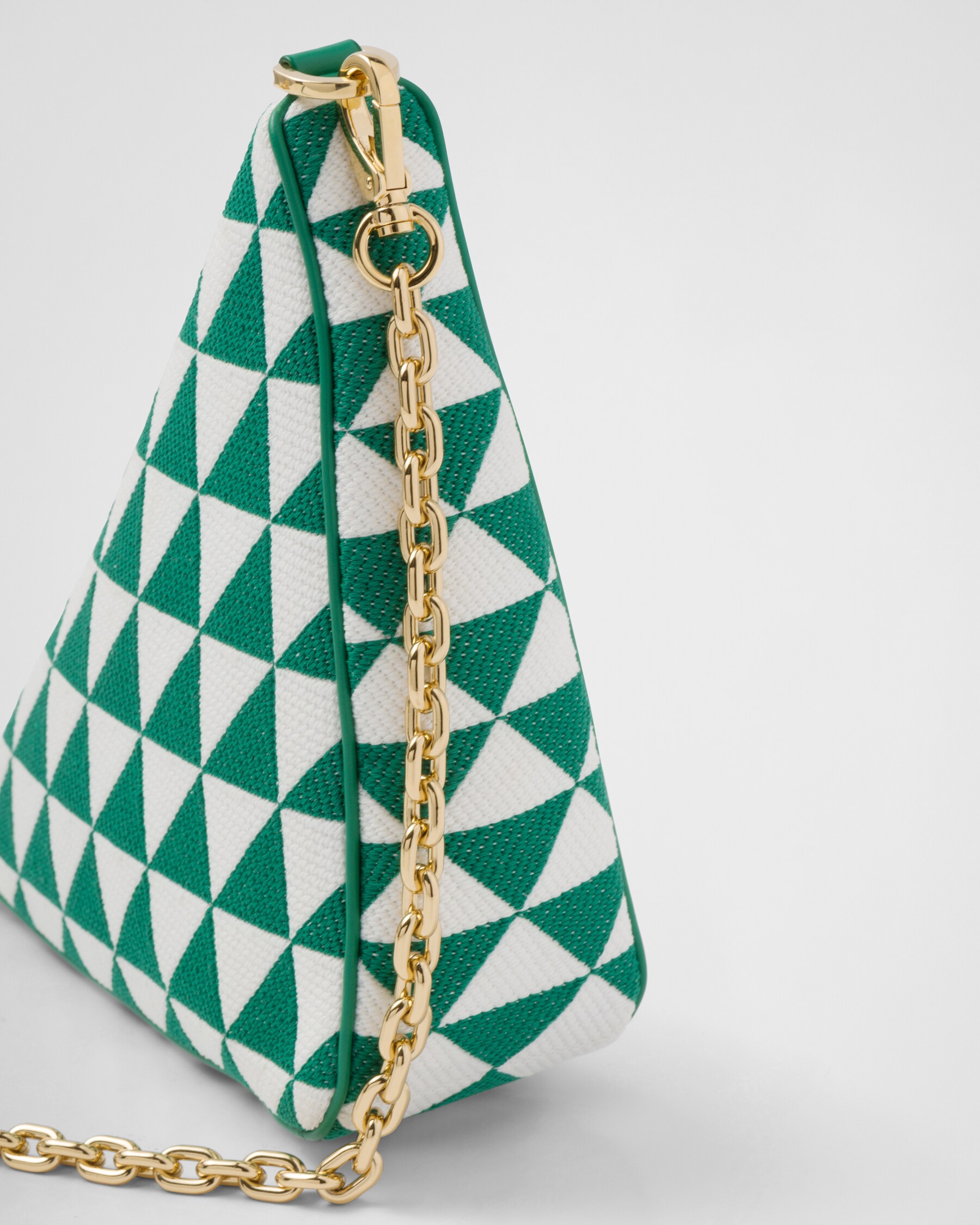 Mango/white Embroidered Jacquard Fabric Minibag PRADA