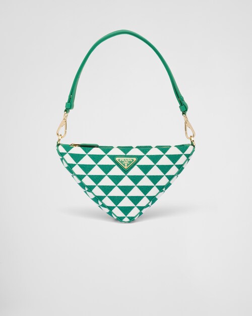 Prada Minibolso de tejido de jacquard bordado 1