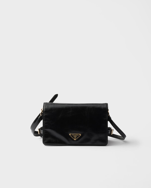 Mini leather shoulder bag - Black Mini leather shoulder bag - Black