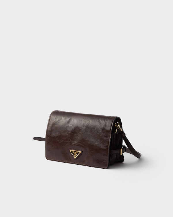 Mini leather shoulder bag - Dark Brown Mini leather shoulder bag - Dark Brown
