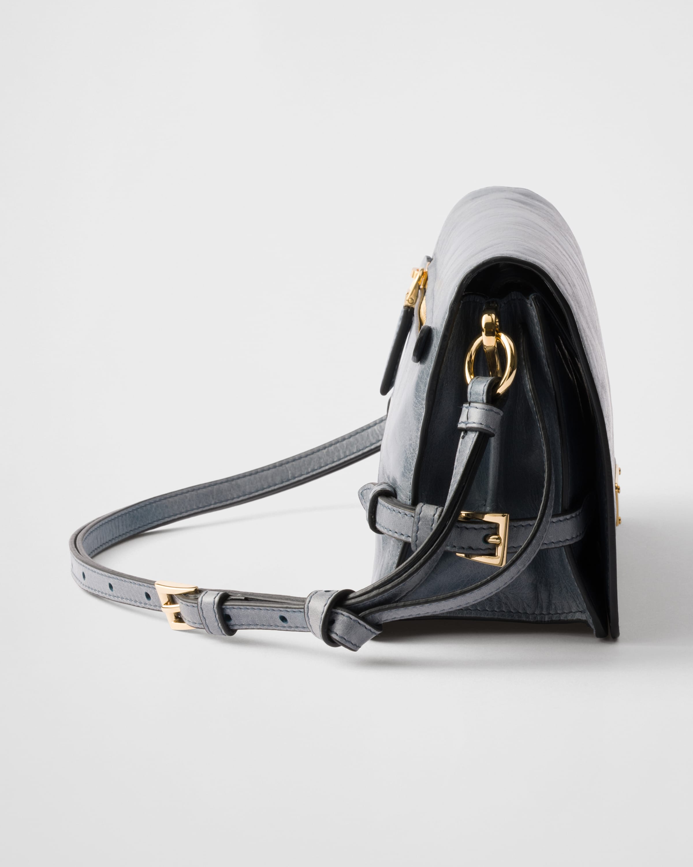 ブルー ソフトルックスレザー ショルダーバッグ | PRADA ブルー ソフトルックスレザー ショルダーバッグ | PRADA