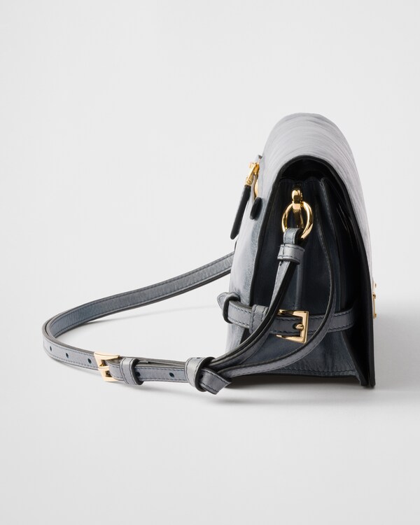 Leather shoulder bag - Air Force Blue Leather shoulder bag - Air Force Blue