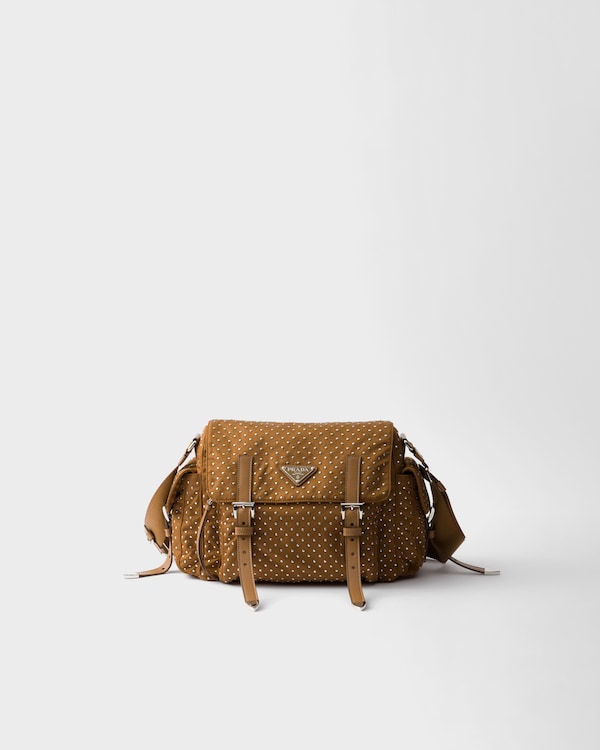 PRADA☆スタッズ付 Re-Nylon ショルダーバッグ ブラック スタッズ付 Re-Nylon ショルダーバッグ | PRADA