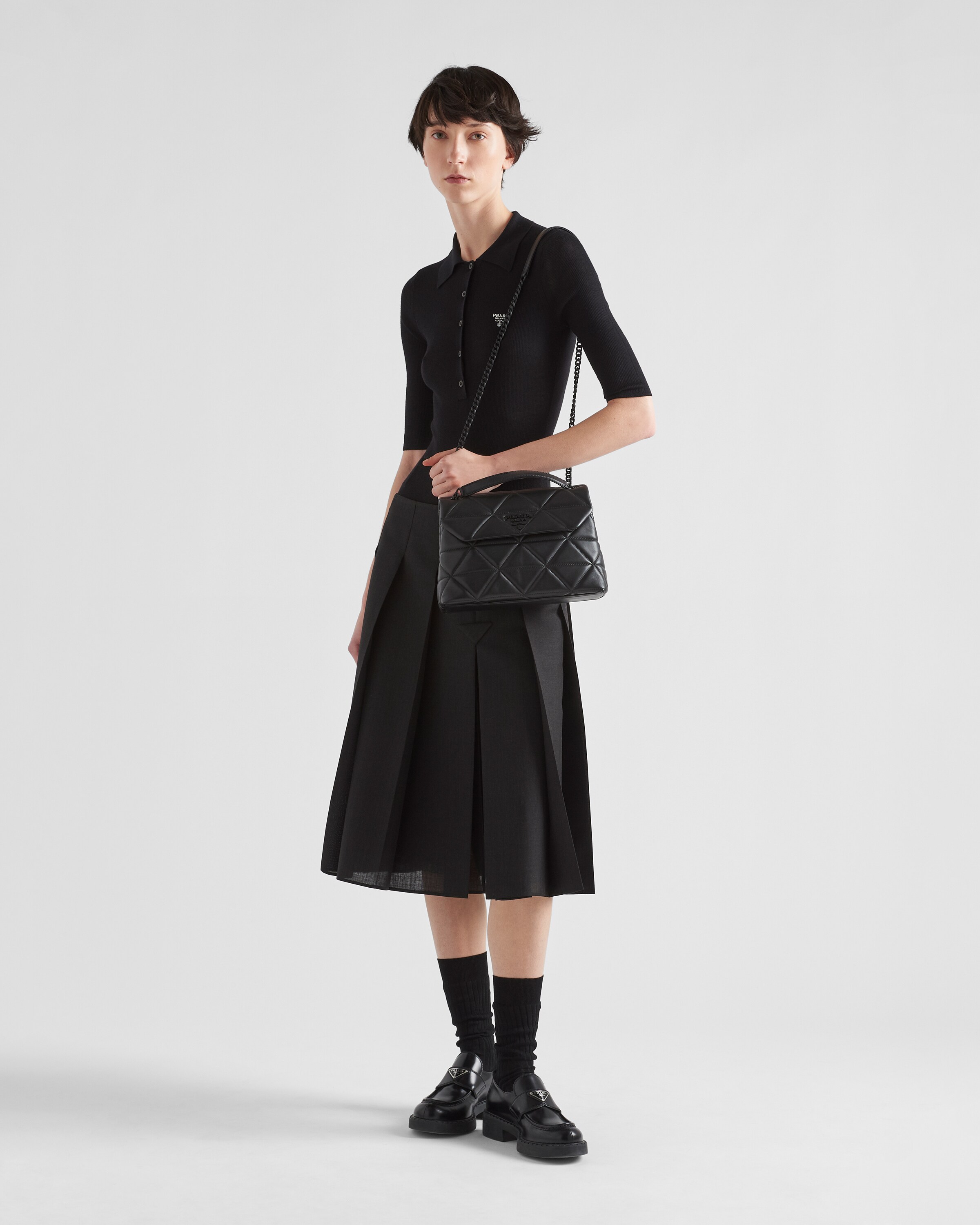Large nappa leather prada spectrum bag store