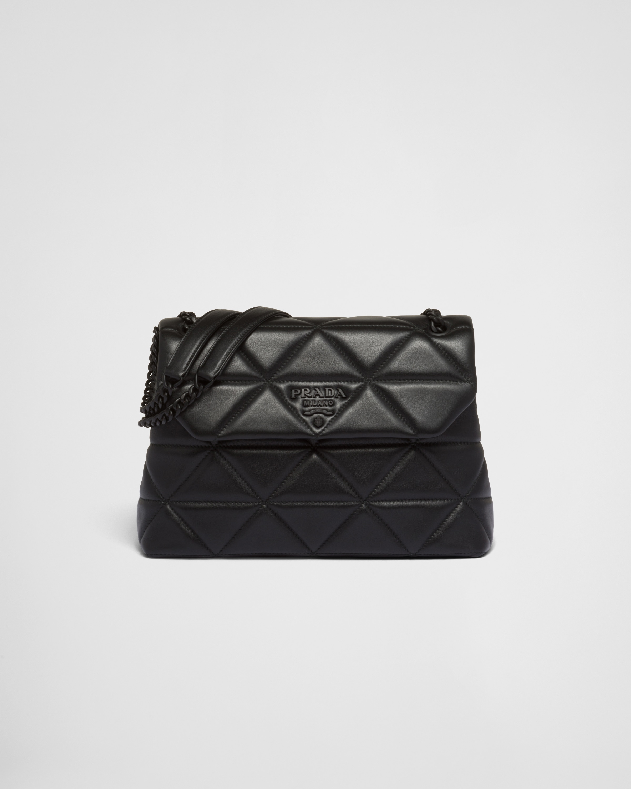 Black Large nappa Leather Prada Spectrum Bag | Prada