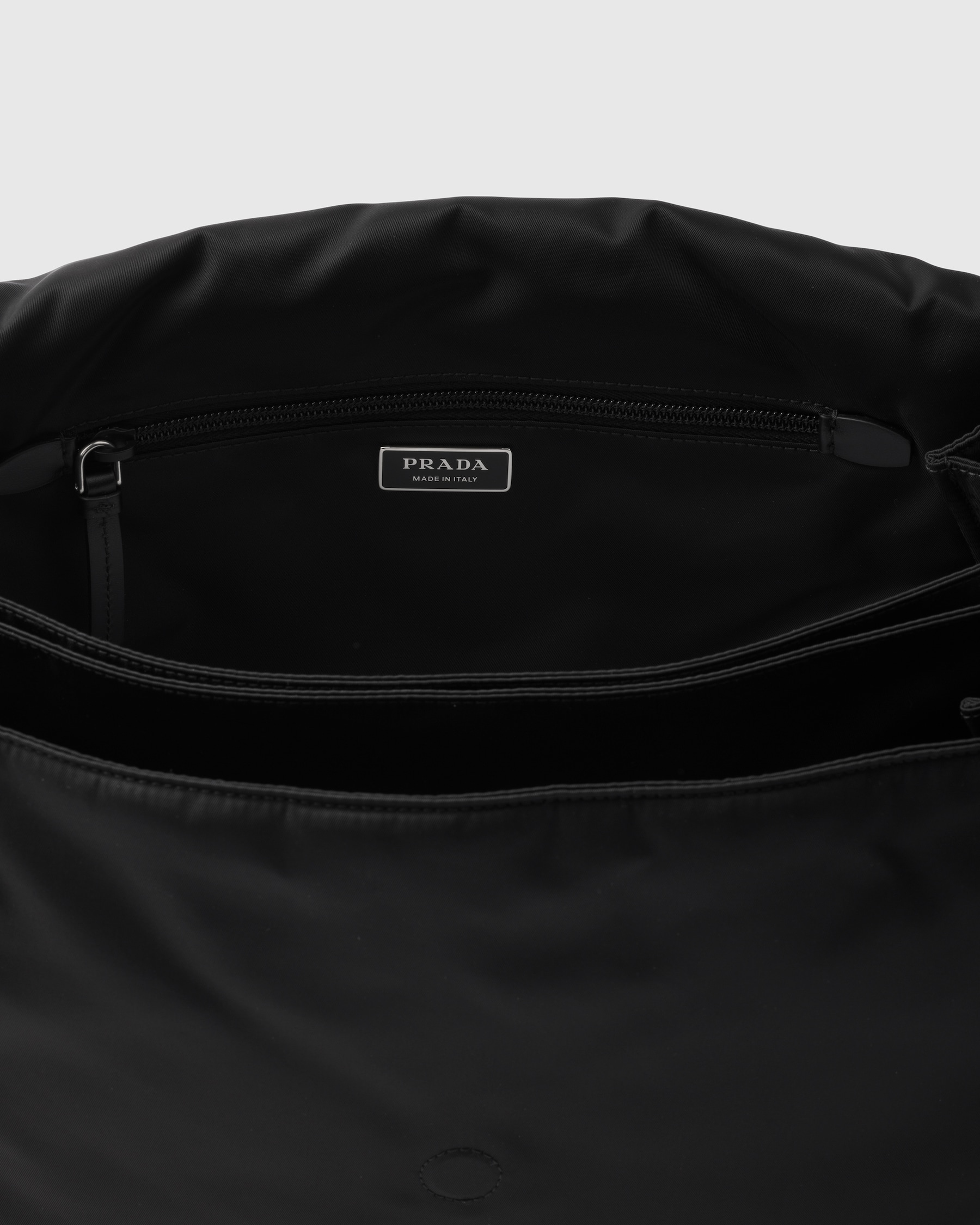 Black Renylon Large Padded Shoulder Bag PRADA