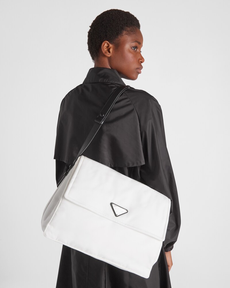 PRADA Saffiano Leather & Nylon Shoulder Bags PRADA