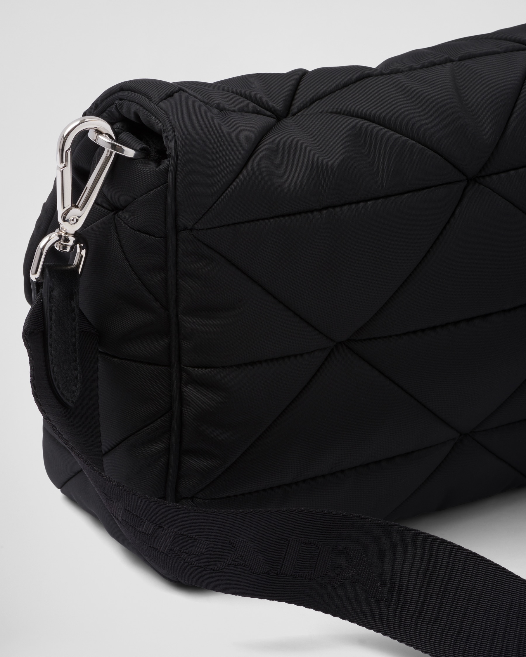 PRADA 25S EXPLORE LARGE SHOULDER BAG 30 IN BLACK RE-NYLON WITH FLAP main image 1
