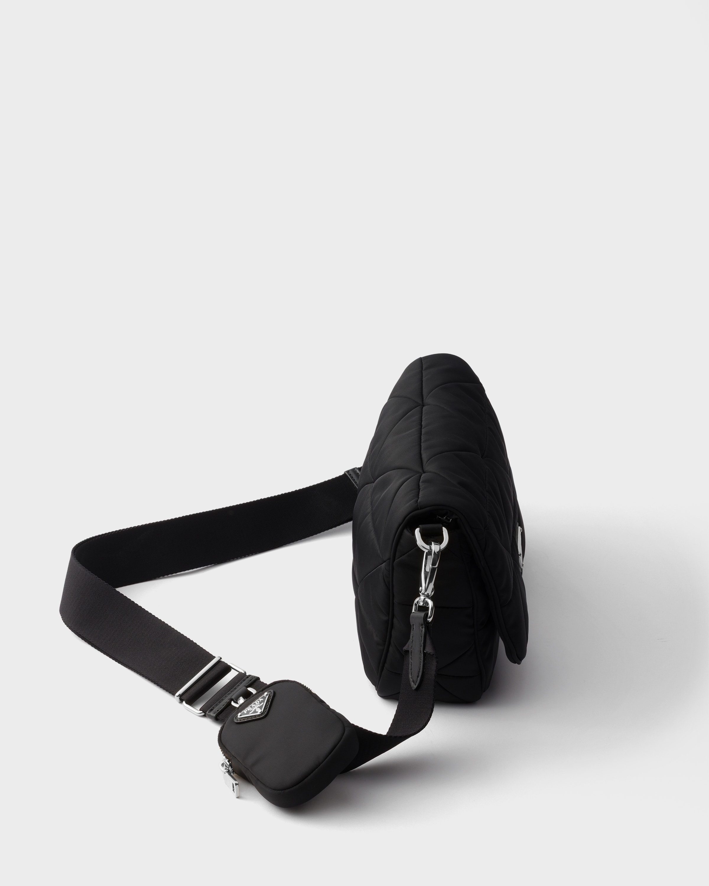 Black Padded Re-Nylon shoulder bag | PRADA - United States
