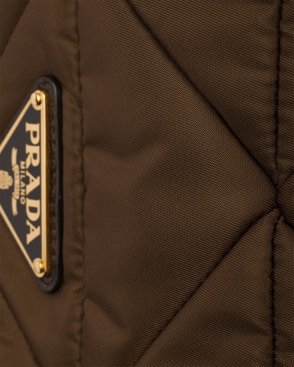 Padded Re-Nylon shoulder bag - Burnt Brown Padded Re-Nylon shoulder bag - Burnt Brown