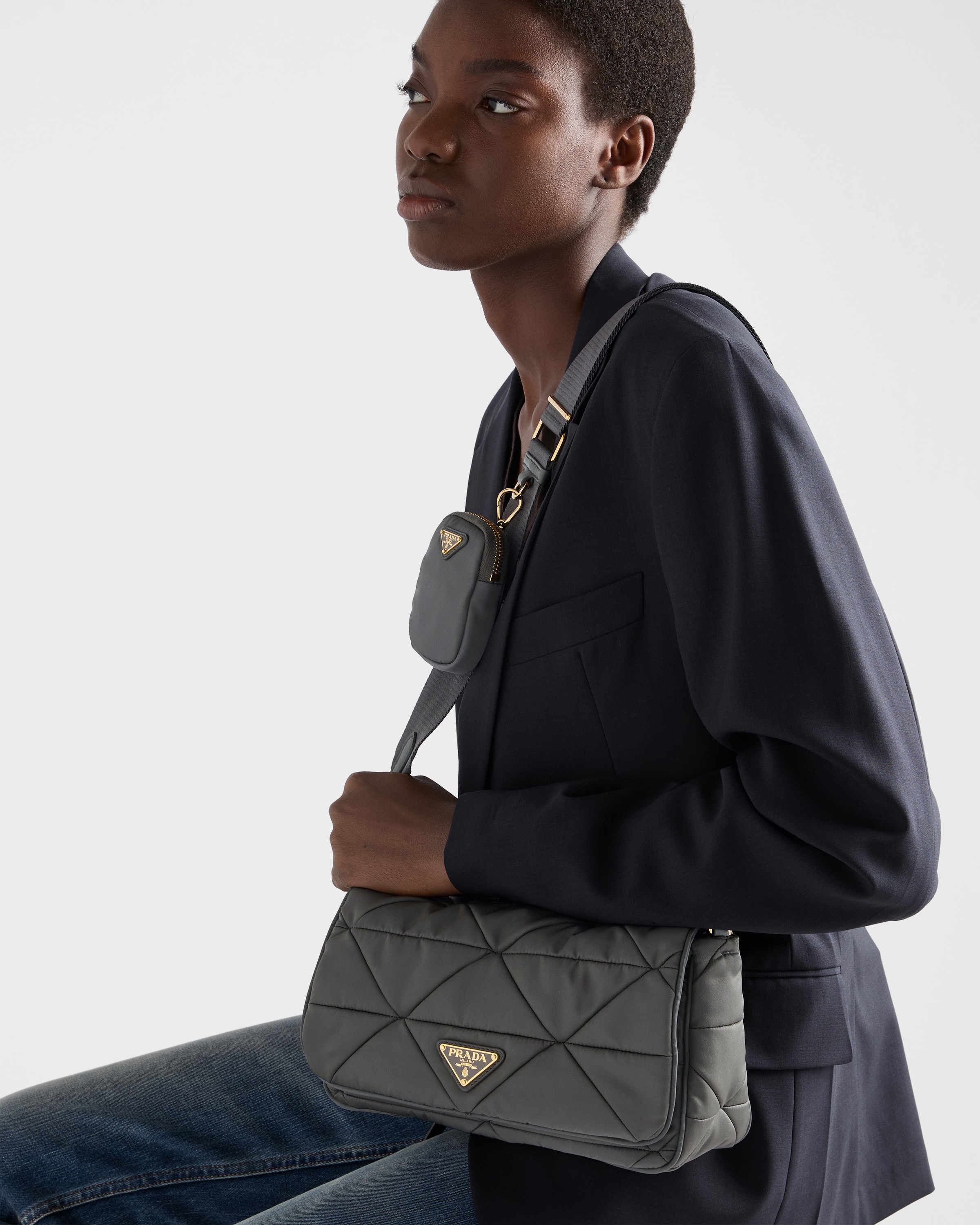 Mercury Padded Re-nylon Shoulder Bag | PRADA