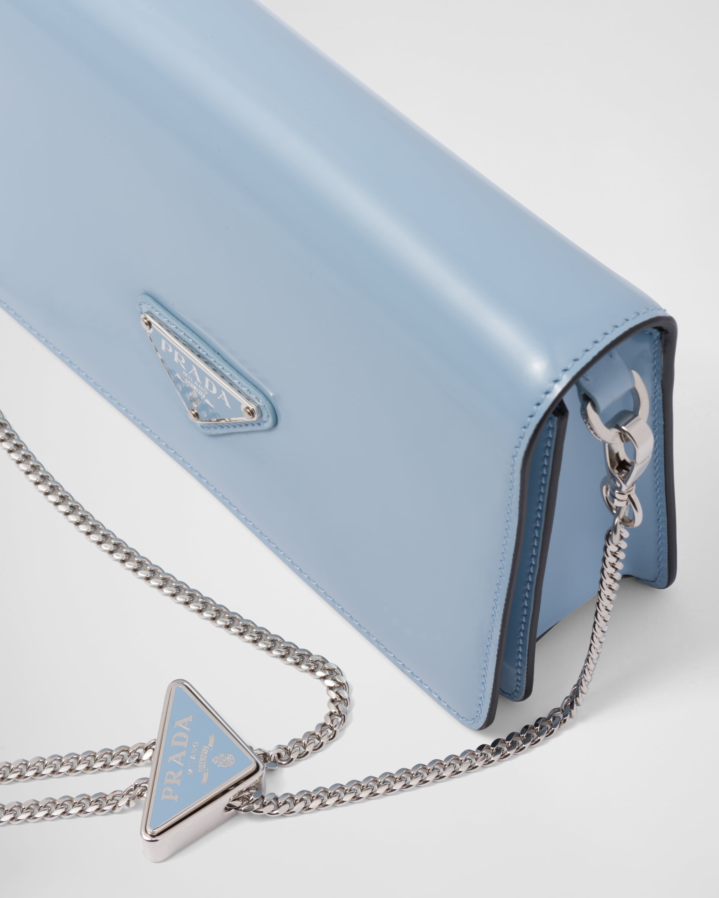 Brushed leather shoulder bag