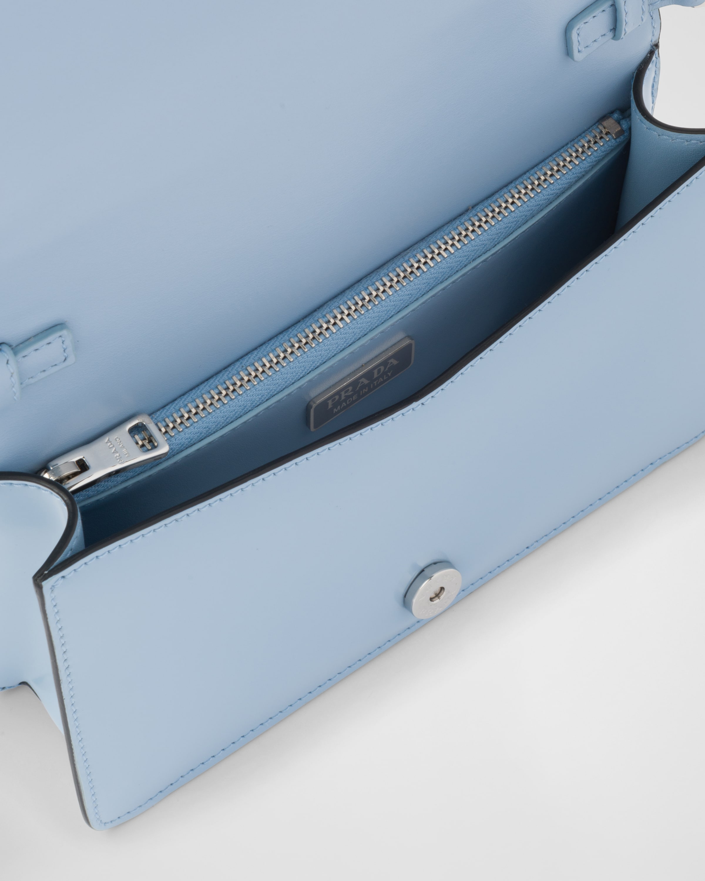 Brushed leather shoulder bag