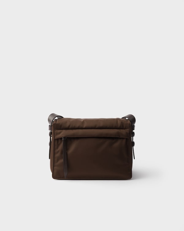 Prada Traveller small padded Re-Nylon shoulder bag - Sienna Prada Traveller small padded Re-Nylon shoulder bag - Sienna