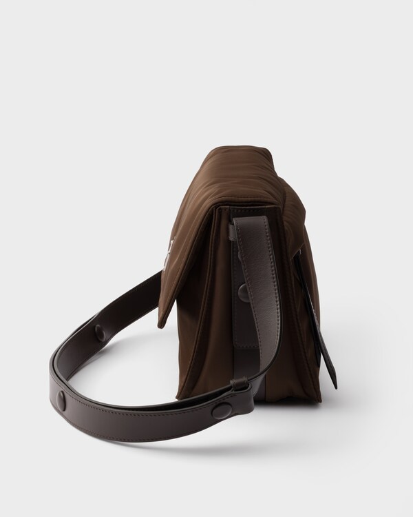Prada Traveller small padded Re-Nylon shoulder bag - Sienna Prada Traveller small padded Re-Nylon shoulder bag - Sienna