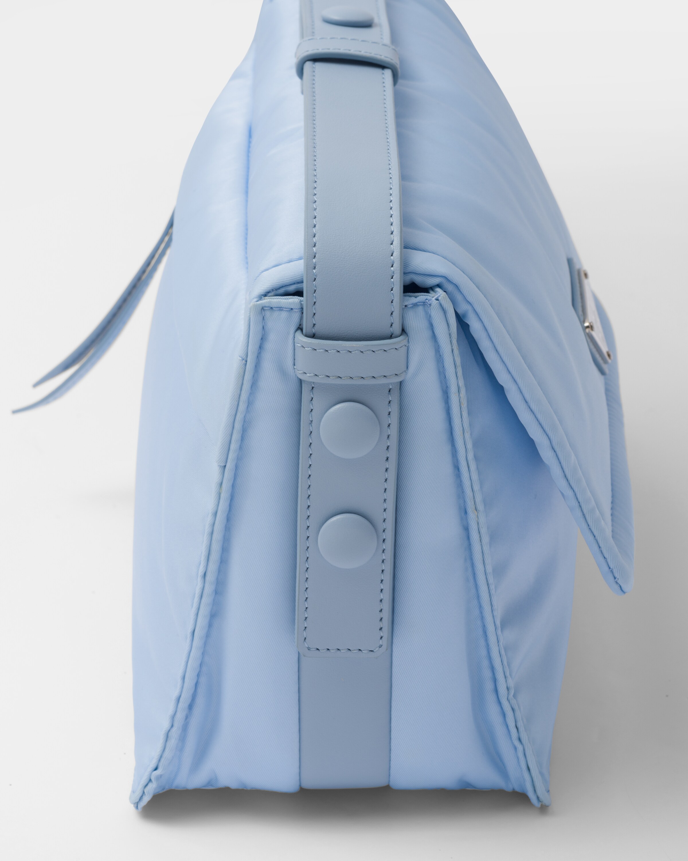 Light Blue Small Padded Re nylon Shoulder Bag PRADA