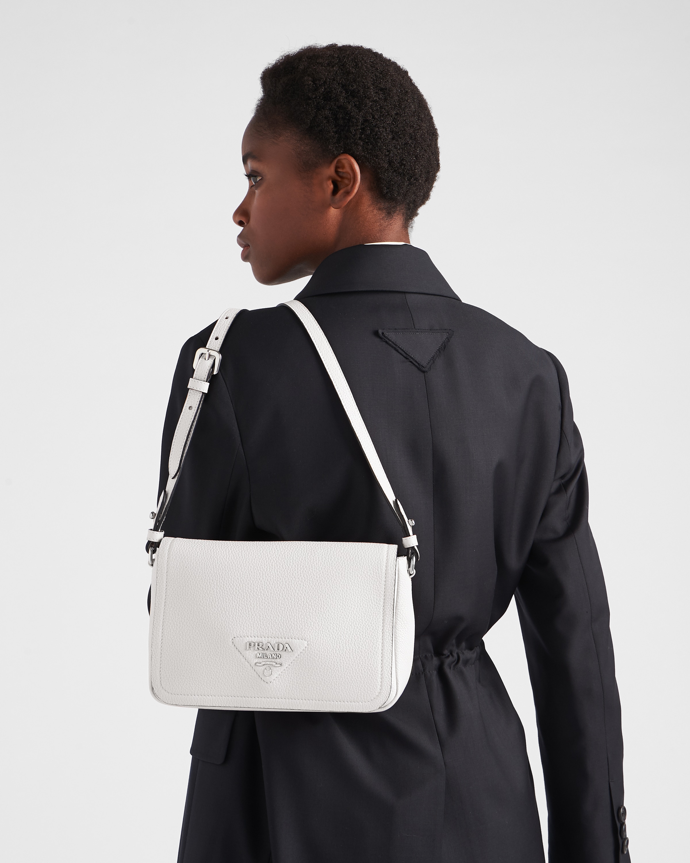 prada crossbody bag white