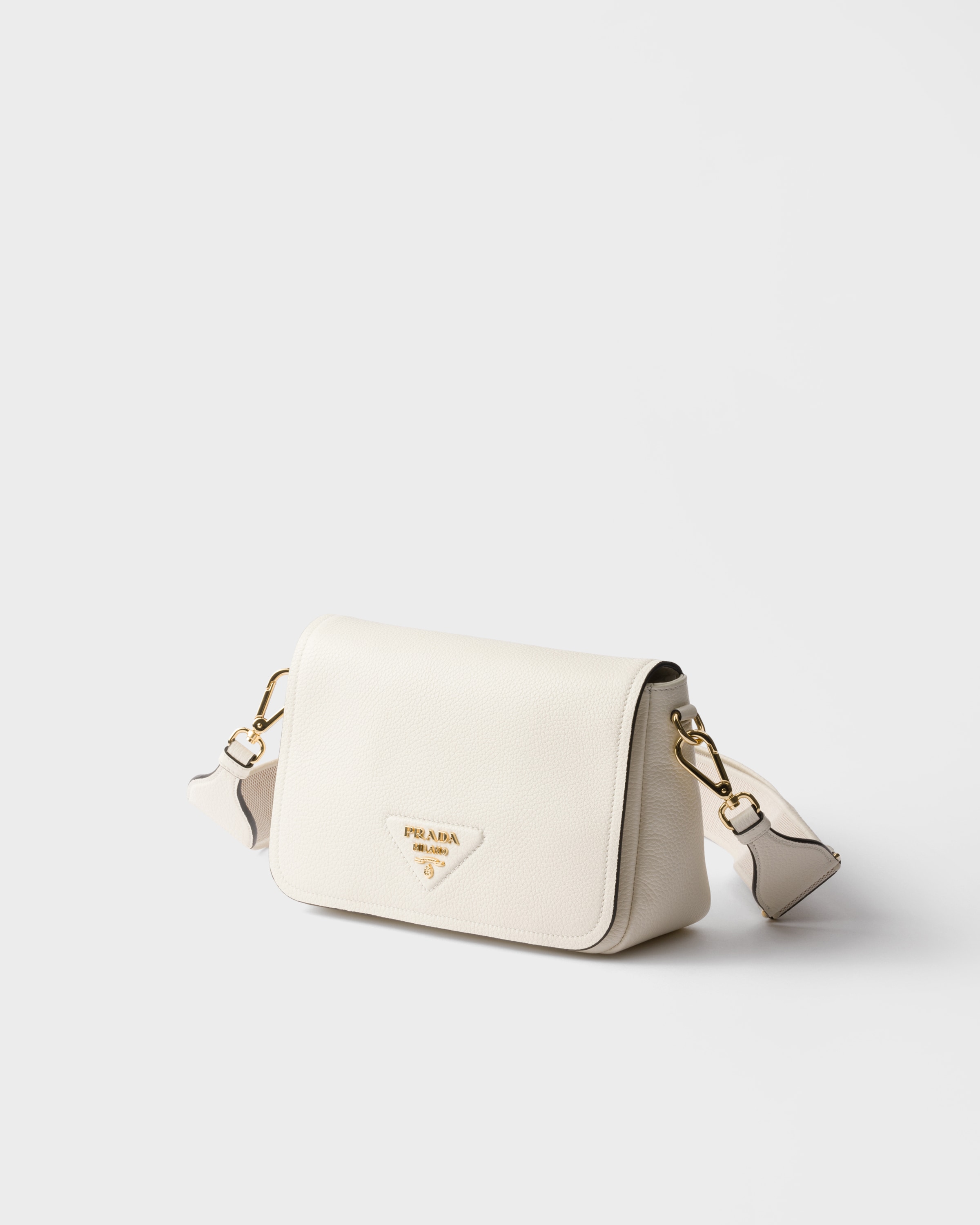 ホワイト ヴィッテロダイノソフトレザー ショルダーバッグ | PRADA