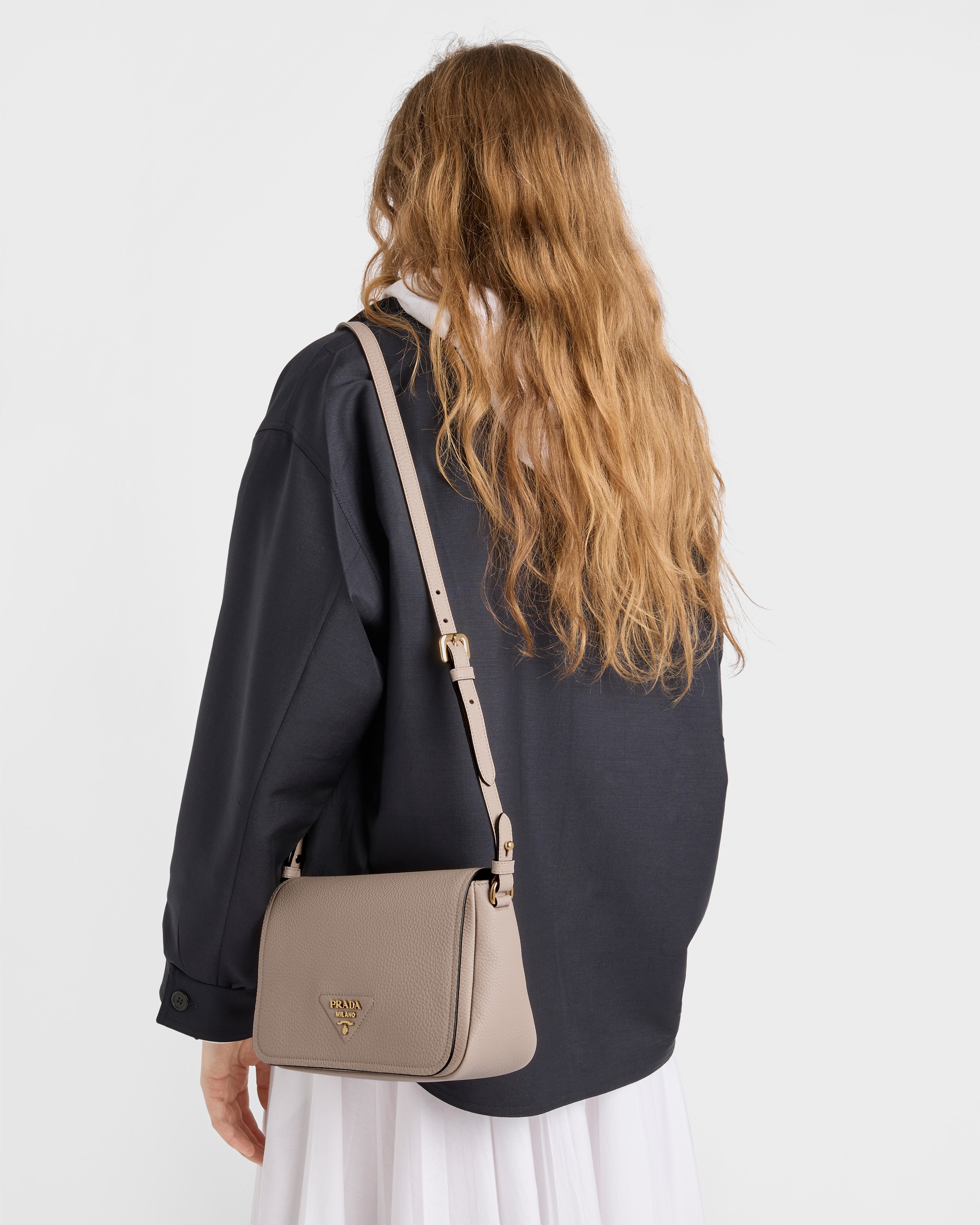Water Lily Leather Shoulder Bag | PRADA - United States