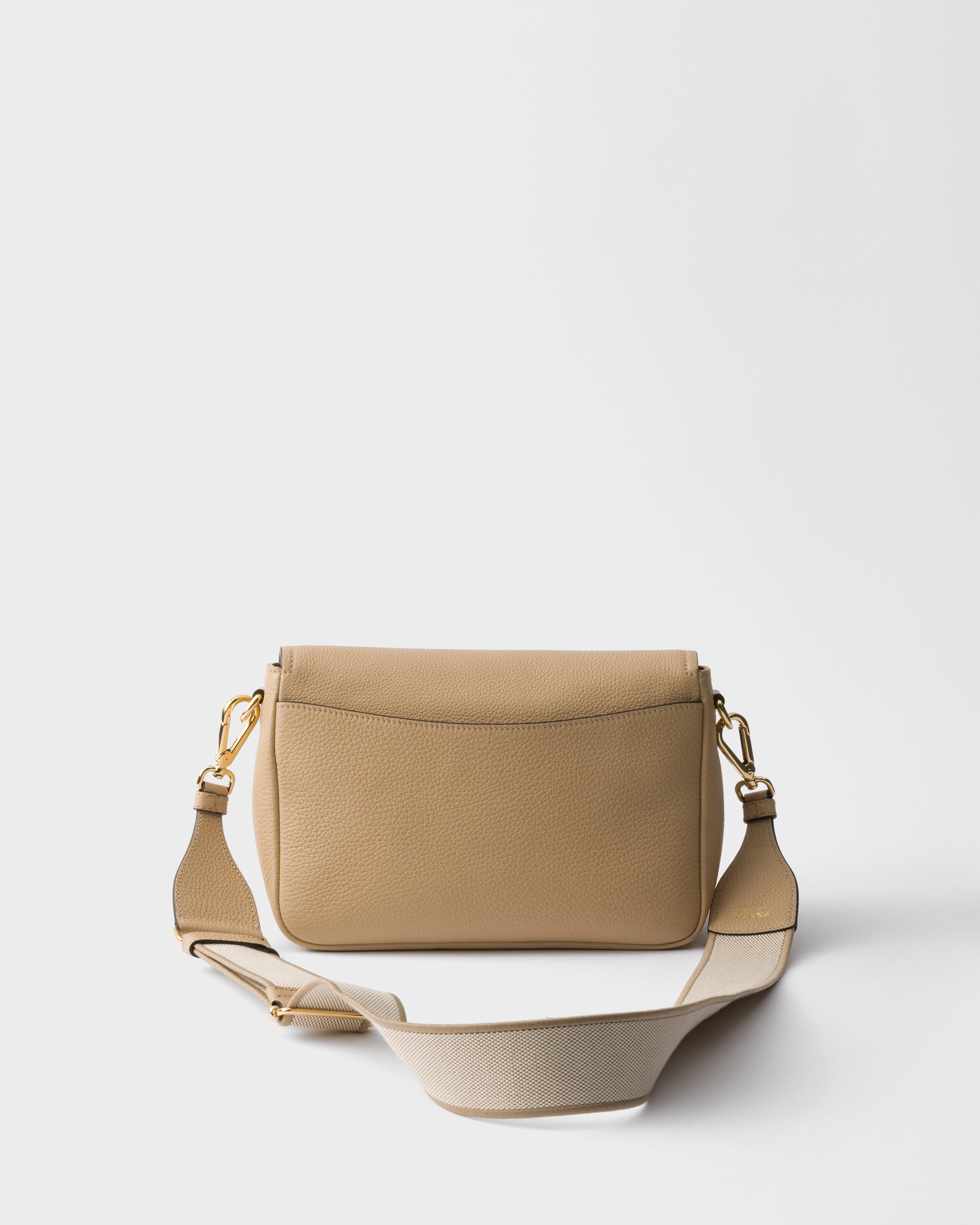 Beige Sable Leather shoulder bag | PRADA - United States