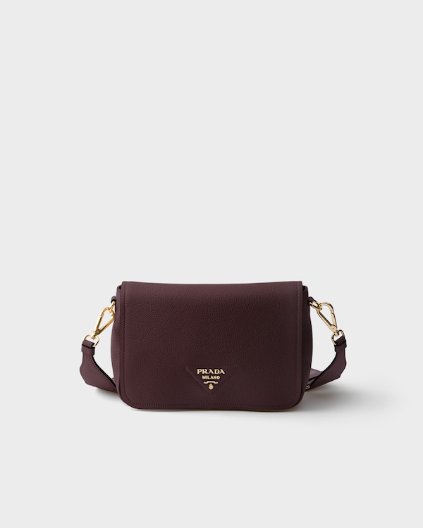 Leather shoulder bag - Burgundy Leather shoulder bag - Burgundy