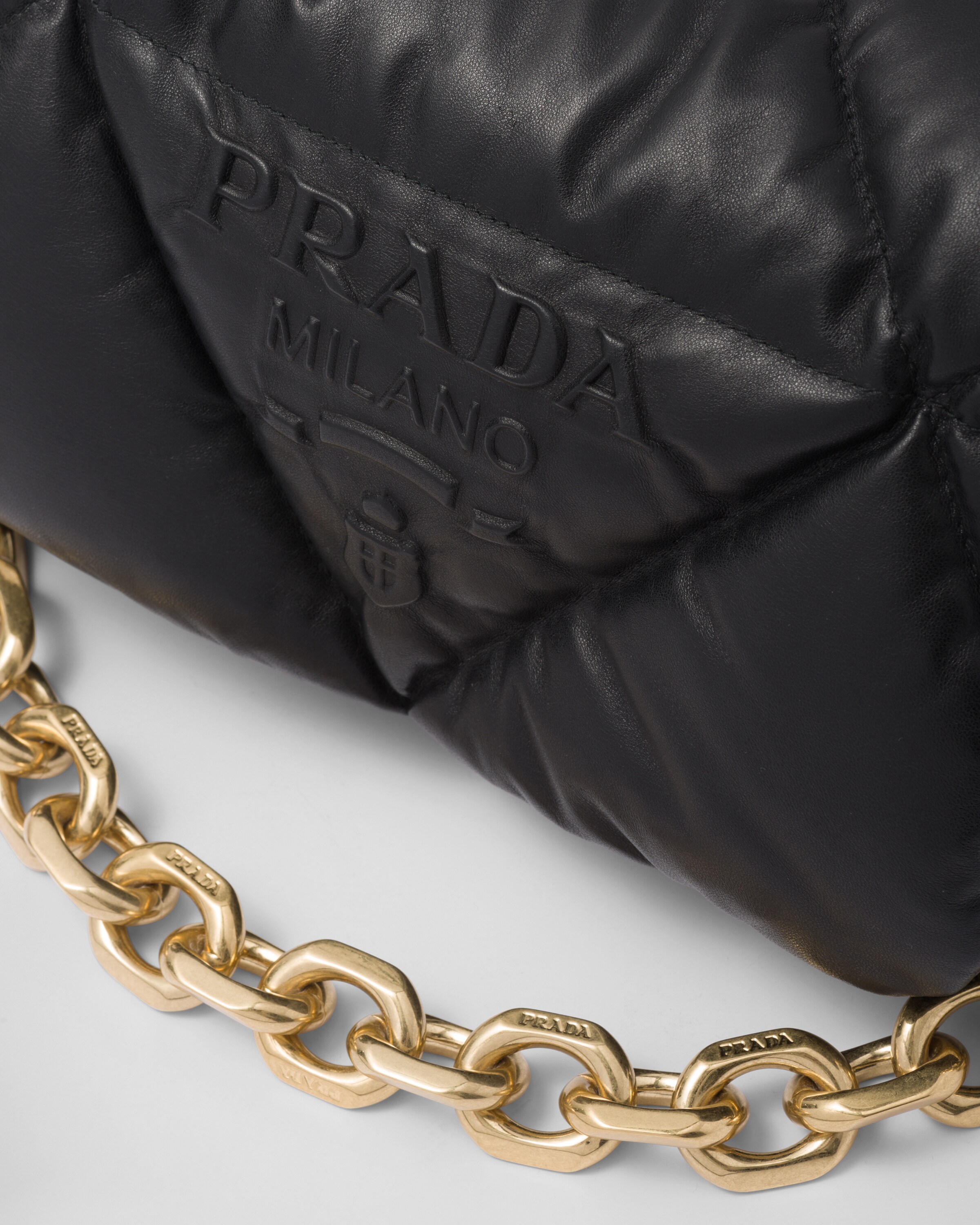 Prada Quilted nappa leather shoulder bag 7