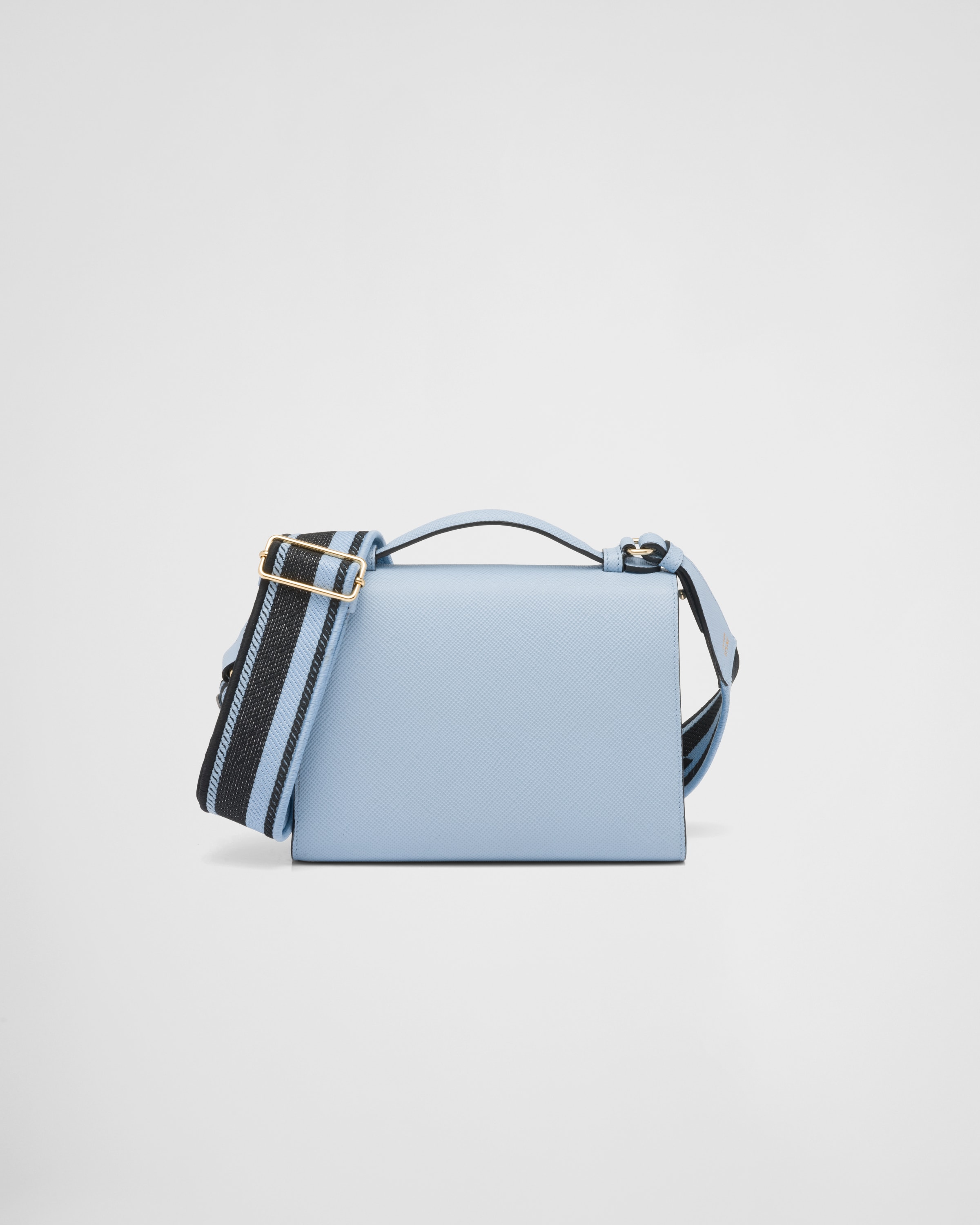 Prada حقيبة Prada Monochrome من الجلد والسافيانو 4