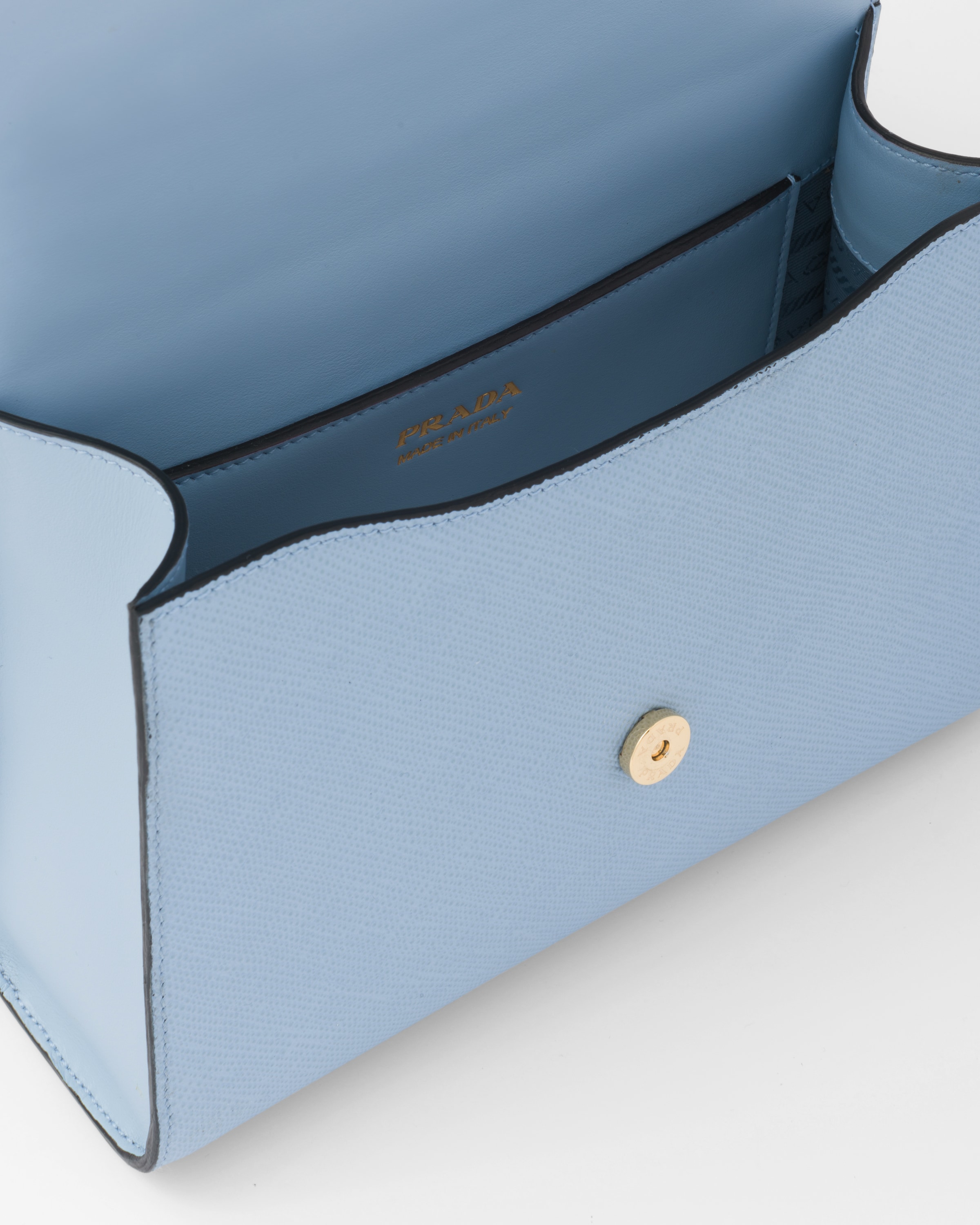 Prada حقيبة Prada Monochrome من الجلد والسافيانو 5