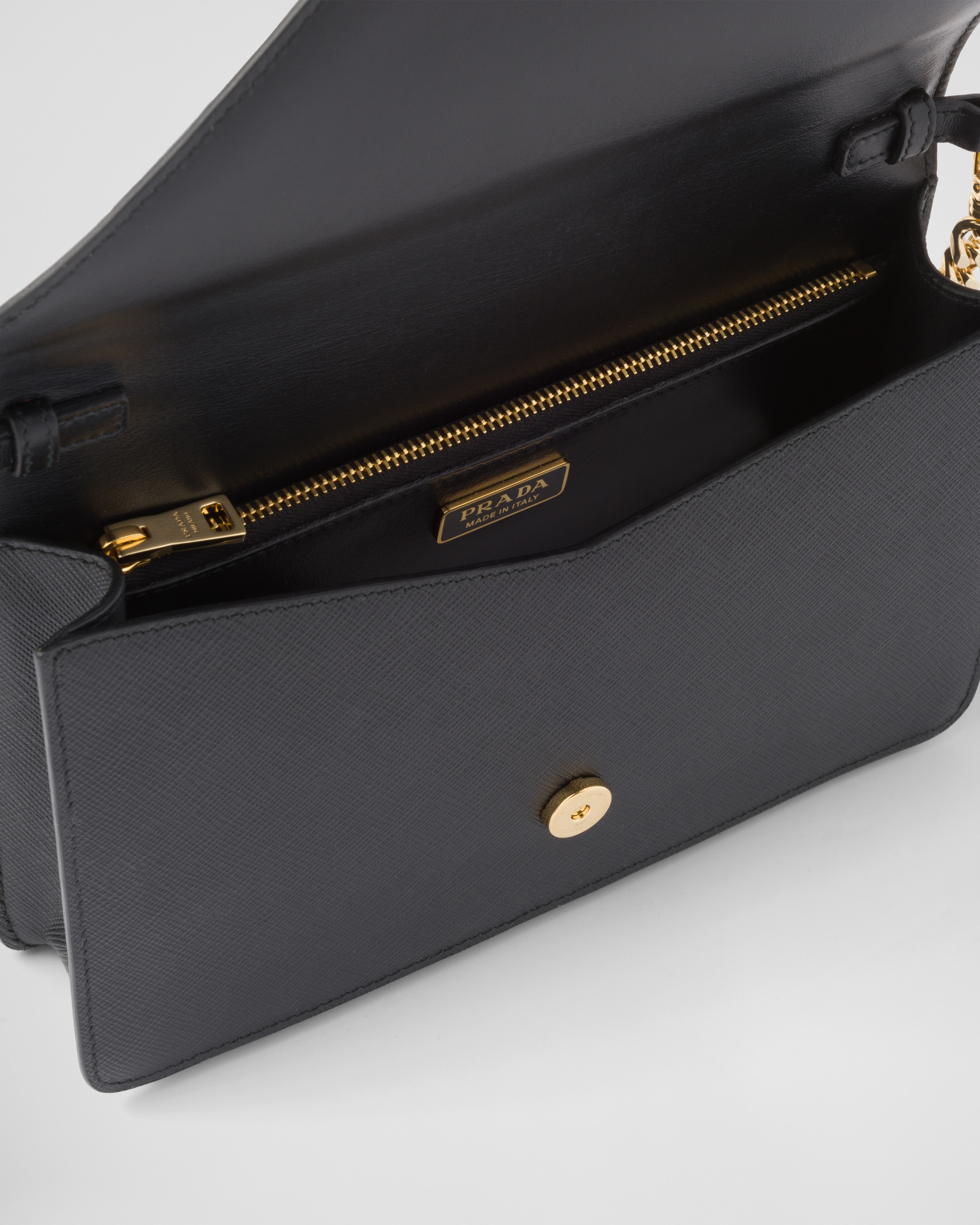 Black Saffiano Leather Shoulder Bag | PRADA