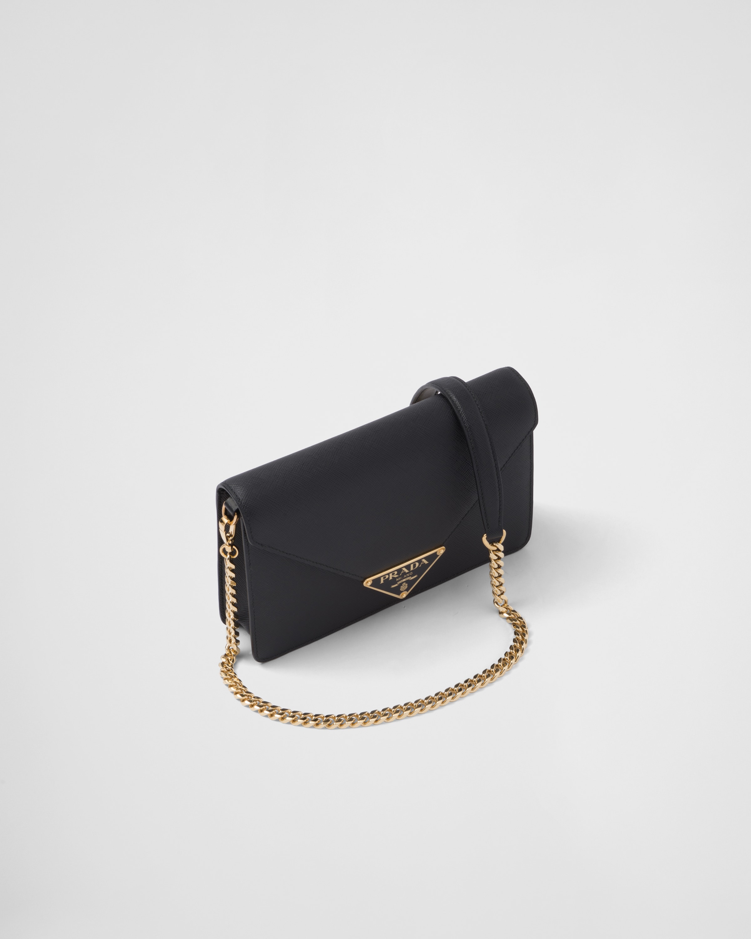 Black Saffiano Leather Shoulder Bag | PRADA