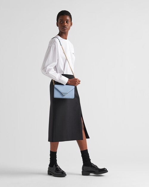 Prada Sac porté épaule en cuir Saffiano 2