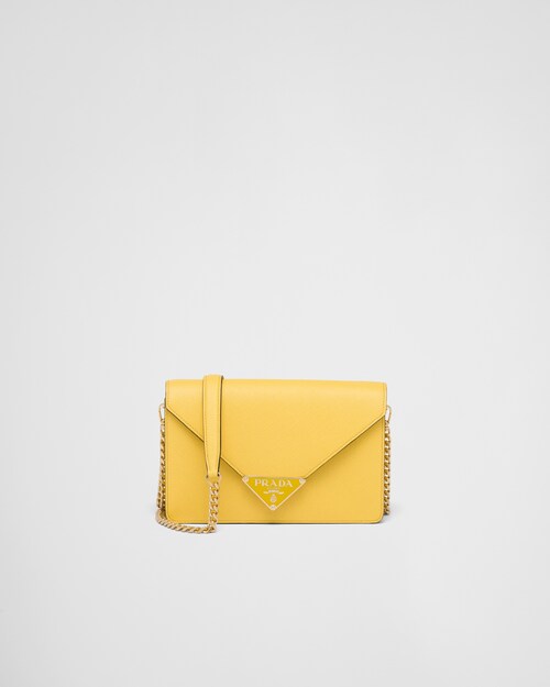 Prada حقيبة كتف من جلد سافيانو 1