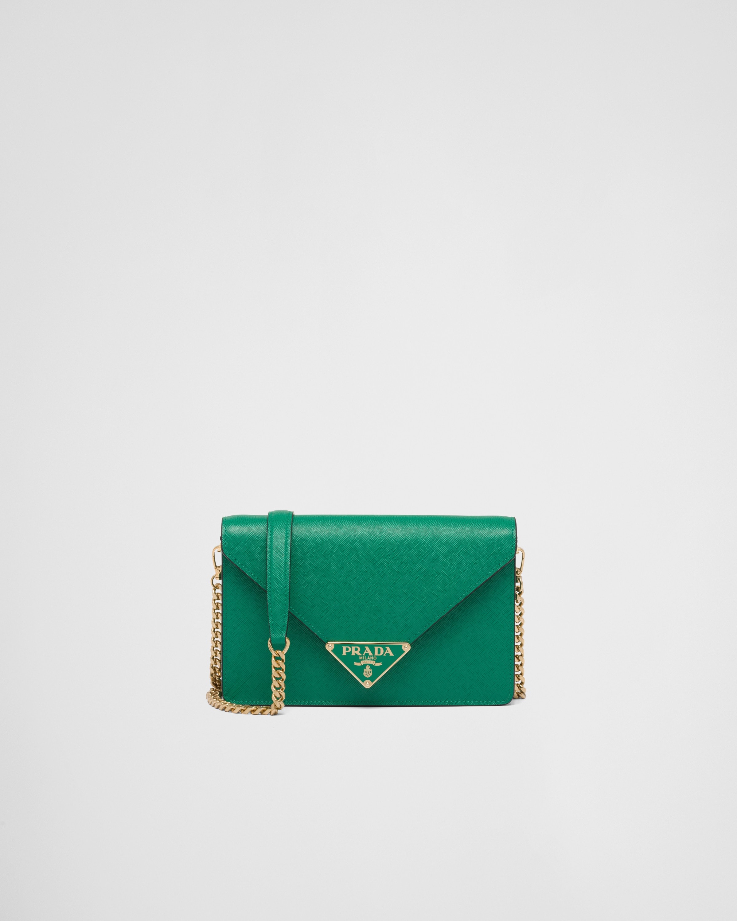 Saffiano leather shoulder bag prada top