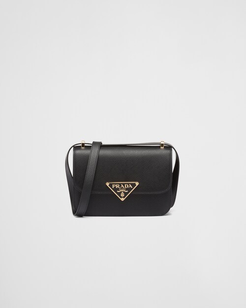 Prada حقيبة كتف من جلد سافيانو 1