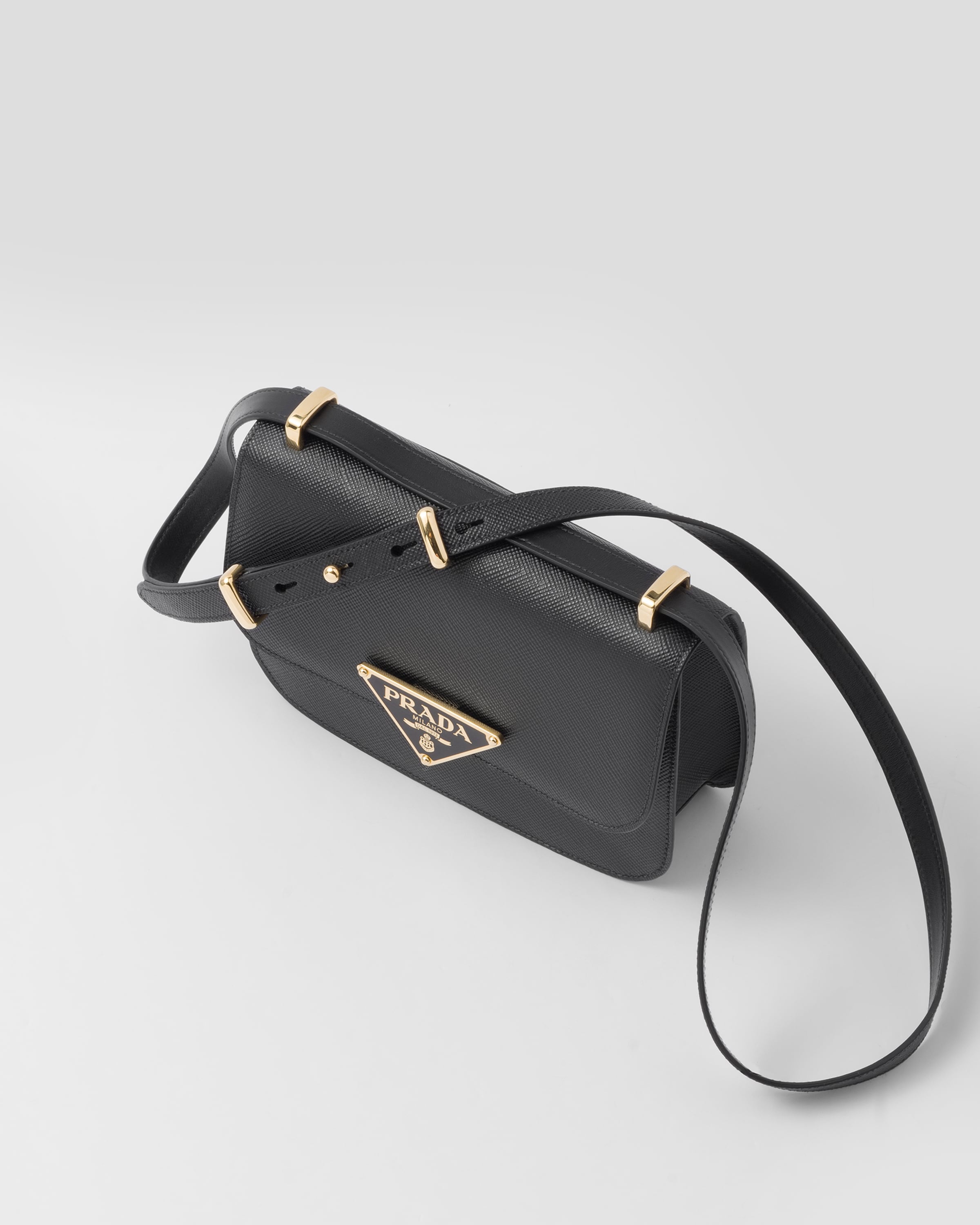 Saffiano leather hotsell prada symbole bag
