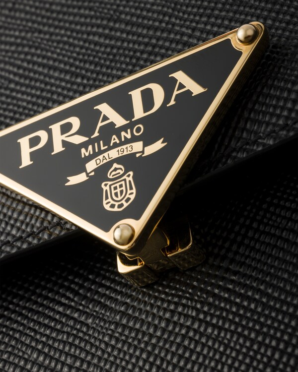 Saffiano leather flap shoulder bag Saffiano leather flap shoulder bag