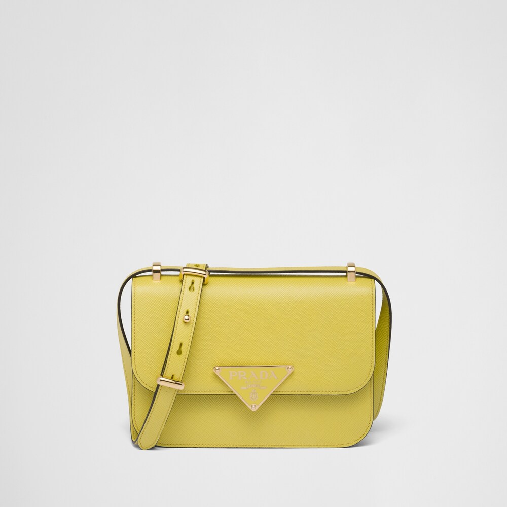 Prada Borsa a spalla Prada Emblème in Saffiano 1