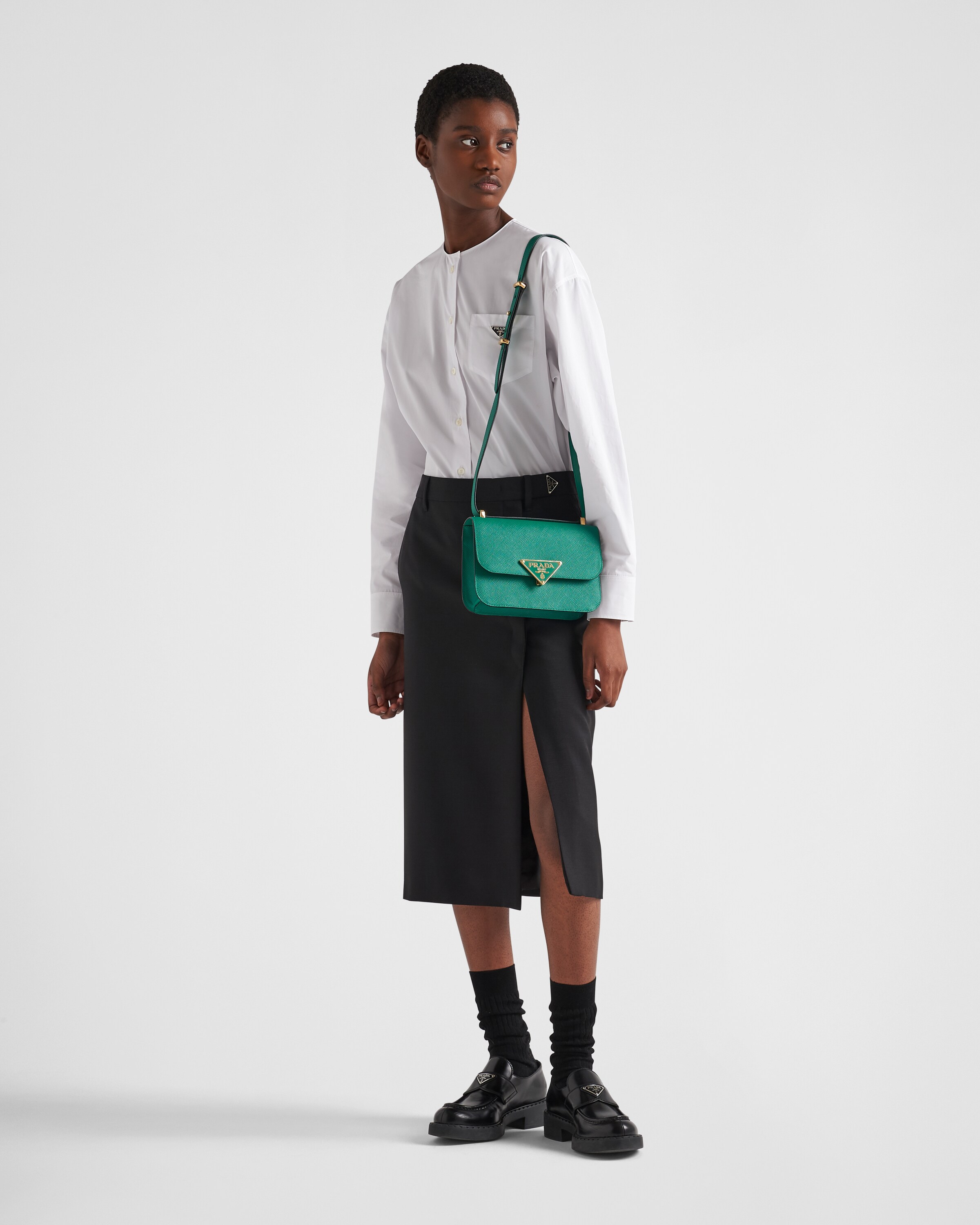 Prada Prada Emblème Saffiano shoulder bag 2
