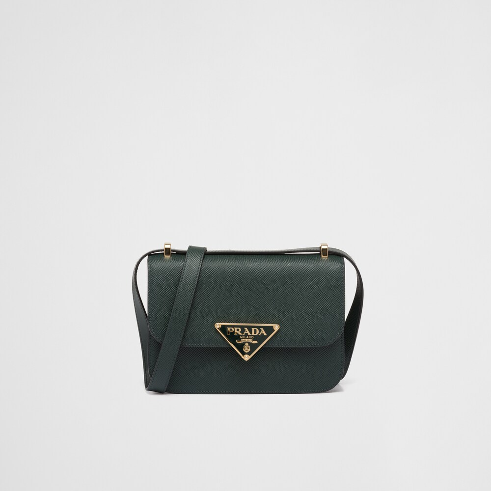 Prada حقيبة كتف من جلد سافيانو 1