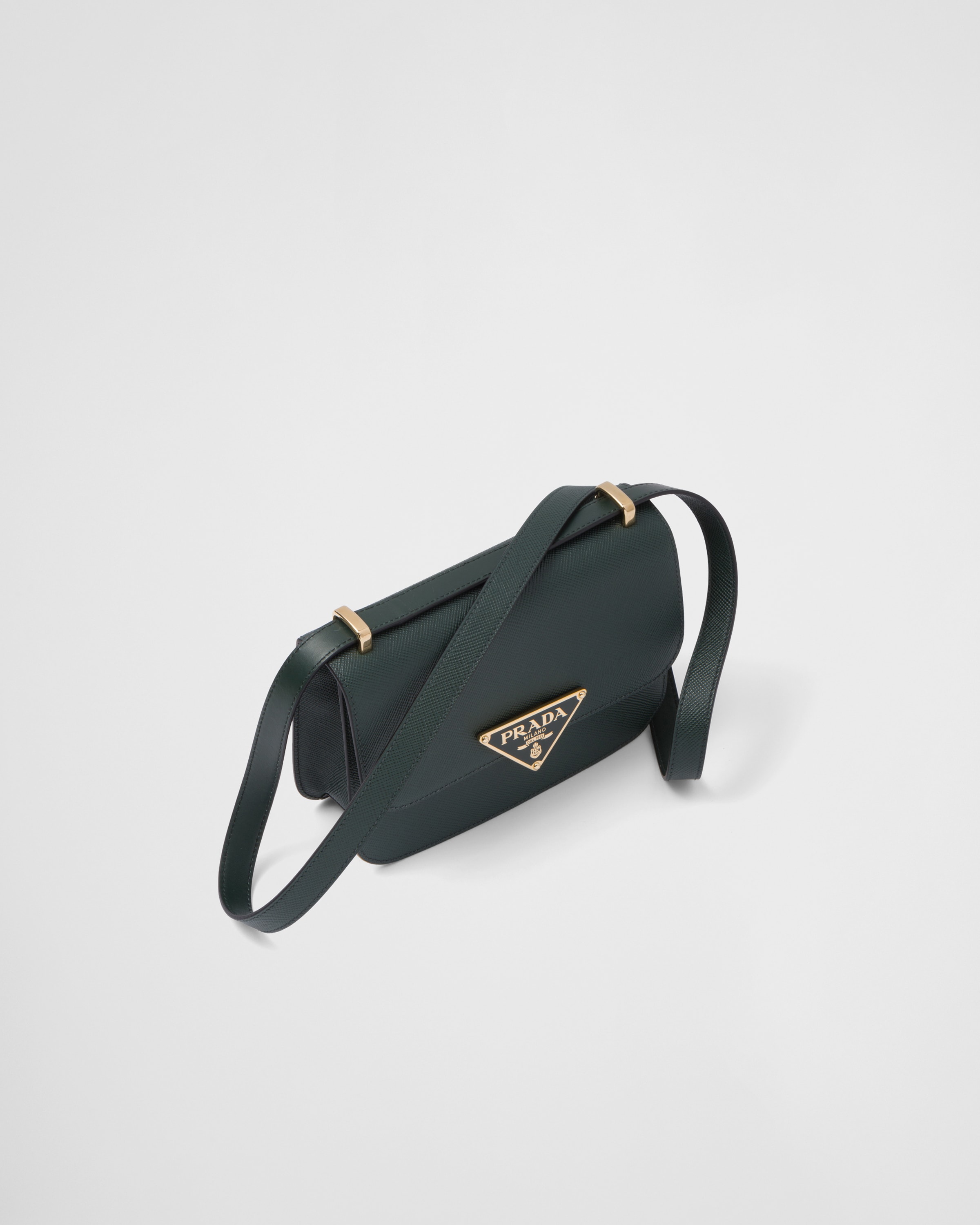 Prada حقيبة كتف من جلد سافيانو 3