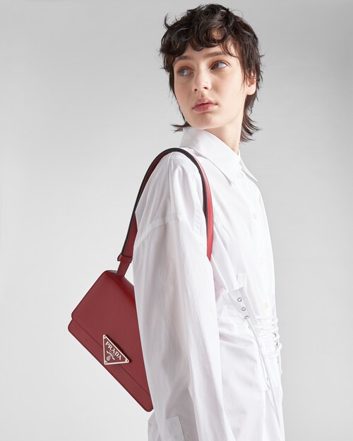 Prada Prada Emblème brushed\u002Dleather bag 2