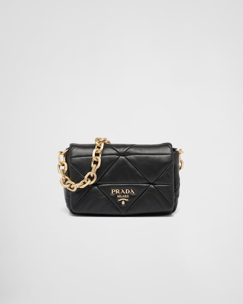 Black Prada System nappa patchwork shoulder bag | Prada