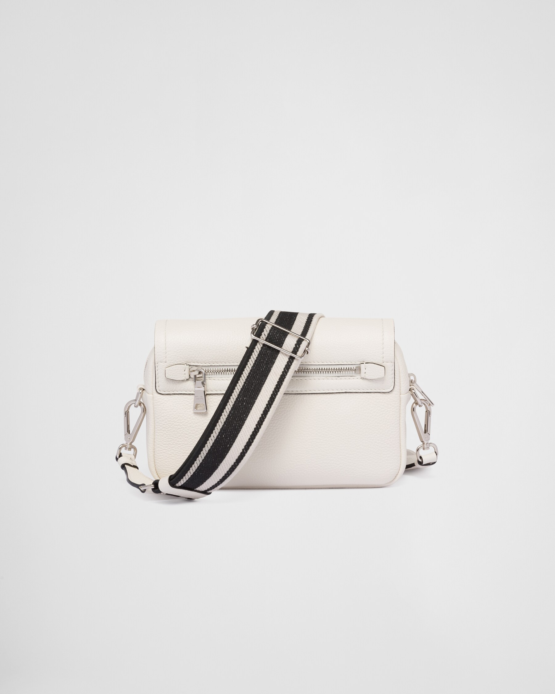 Prada White Leather Clutch Bag