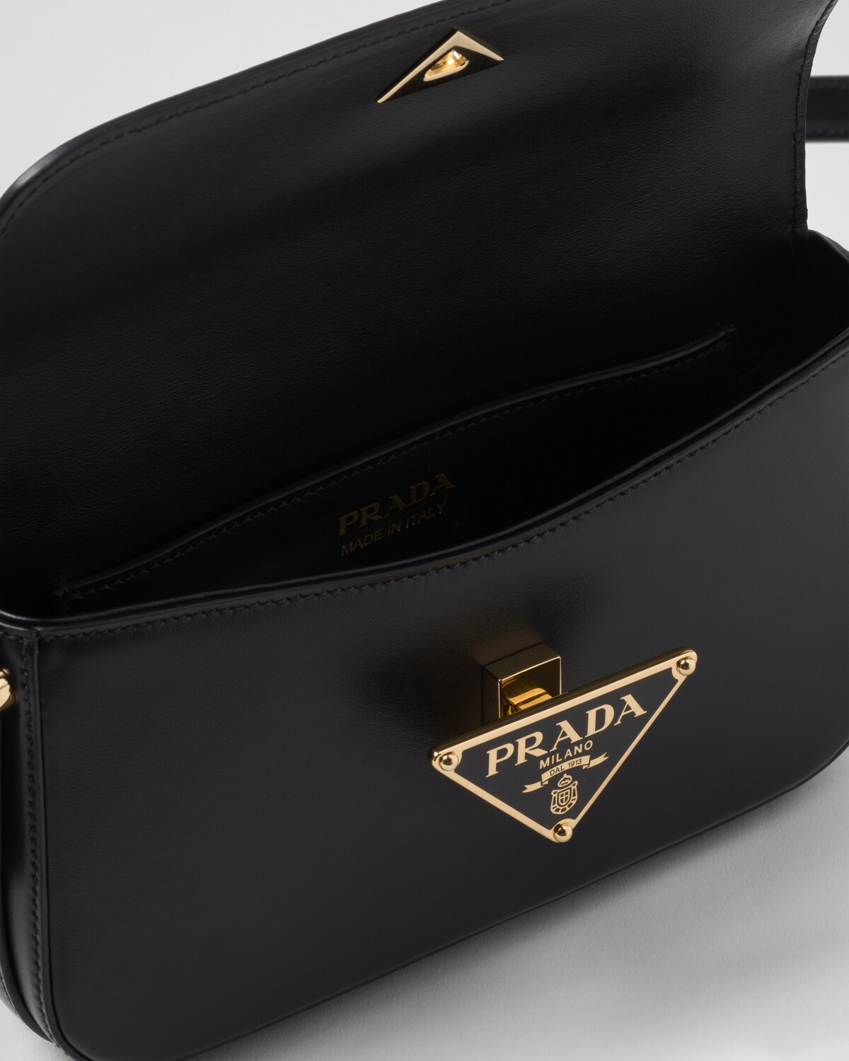 Prada Black Viscose Shoulder Bag