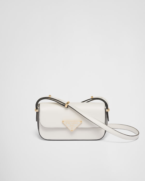 White Leather Shoulder Bag | PRADA