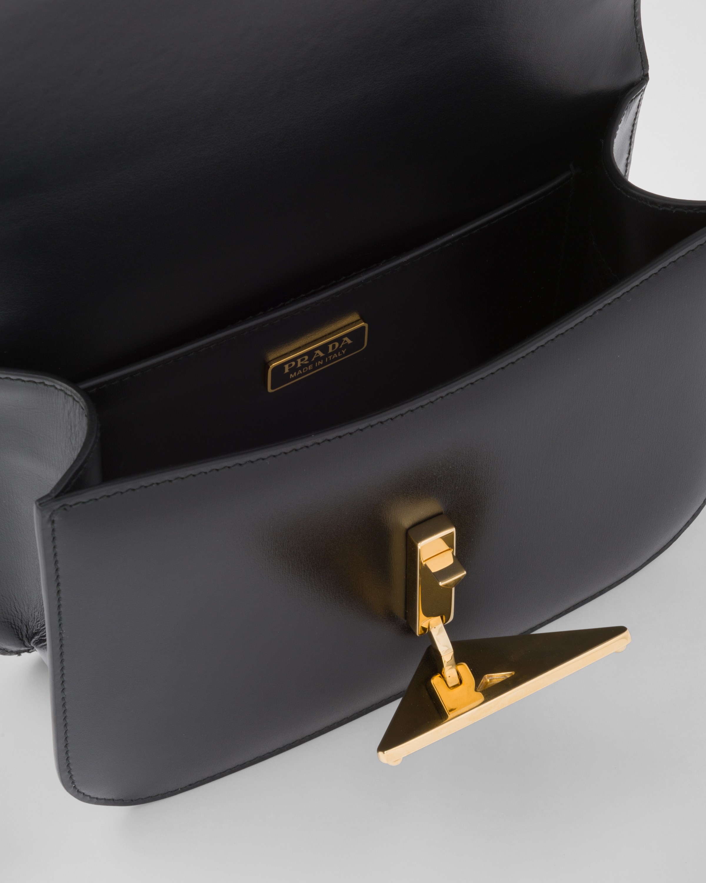 Saffiano leather prada emblème bag on sale