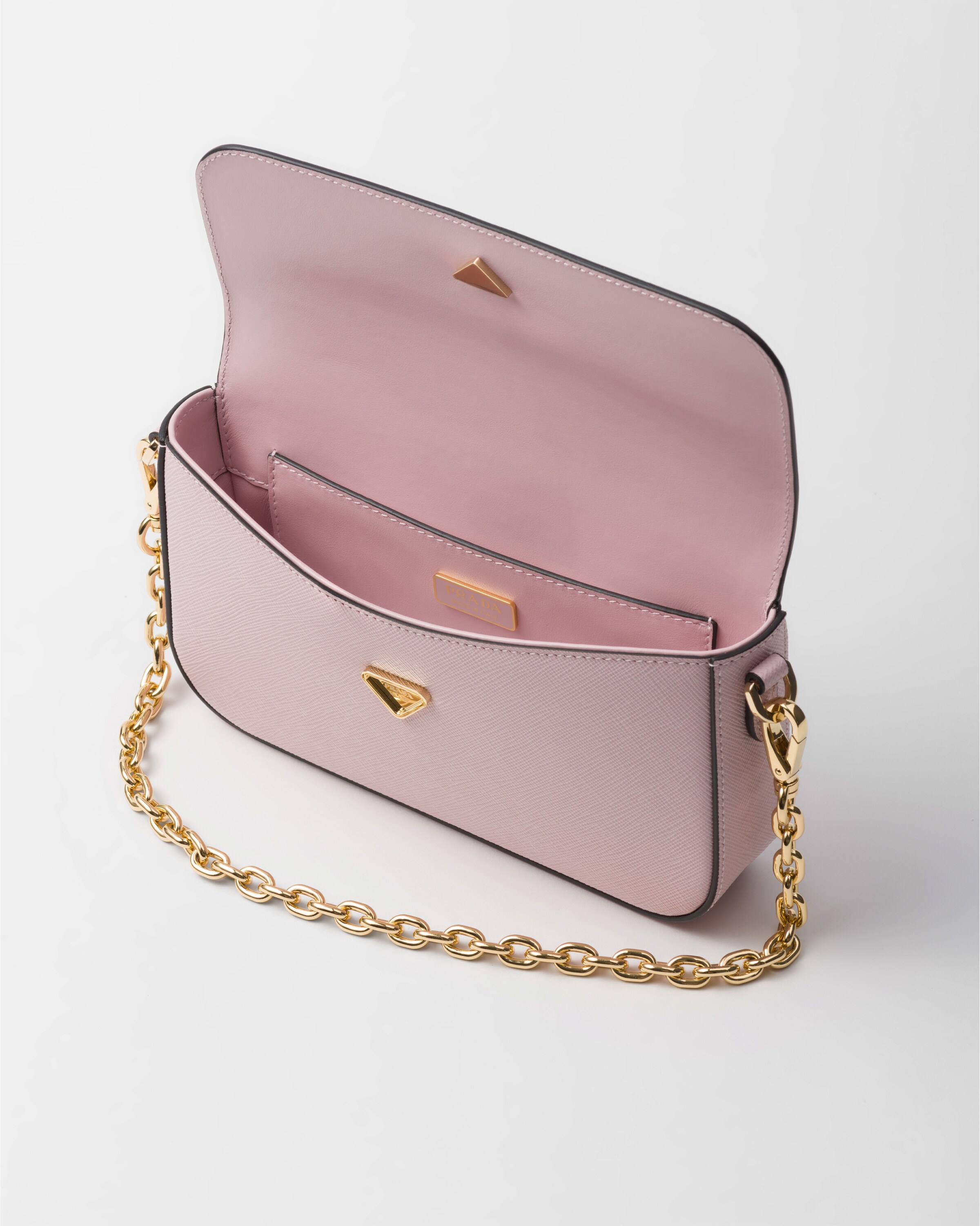 PRADA ショルダーバッグ SAFFIANO LUX 1BD356 NZV White Saffiano Leather Mini-bag | PRADA