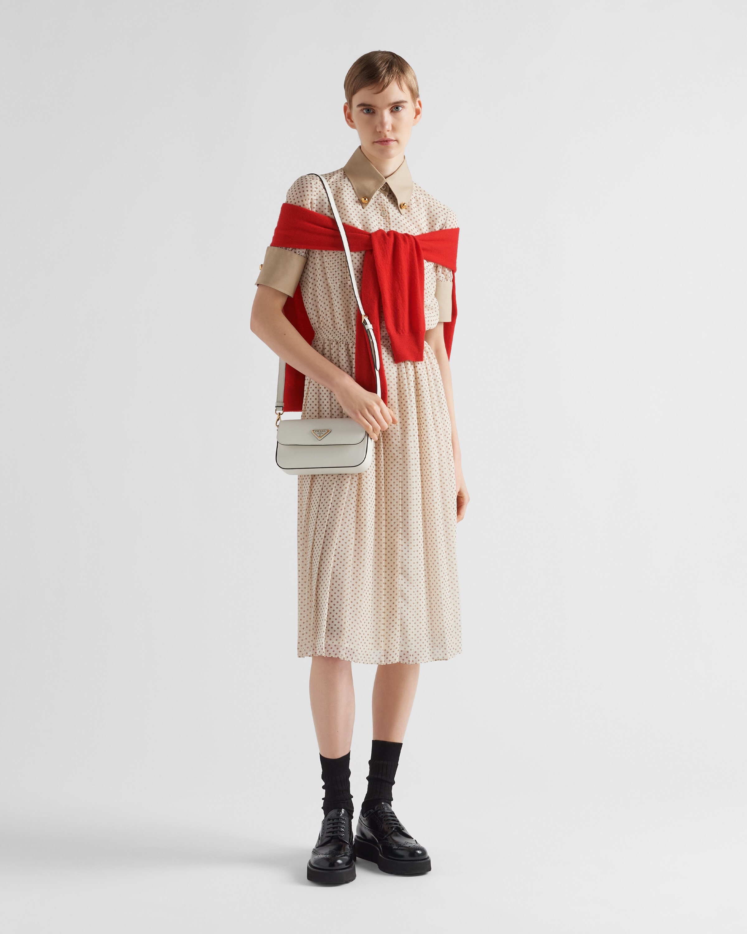 White Saffiano Leather Mini-bag | PRADA